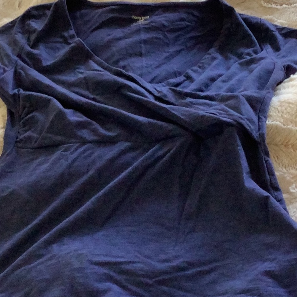 Horny Toad Navy Blue Women's Top made  with organic cotton